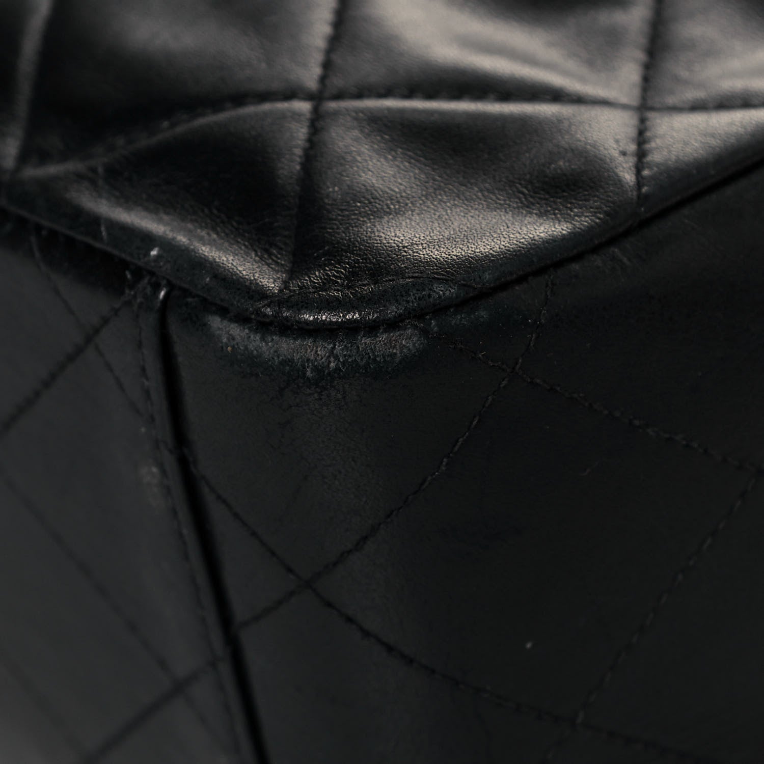 Chanel Lambskin Quilted XL Jumbo Single Flap Black 12 of 20