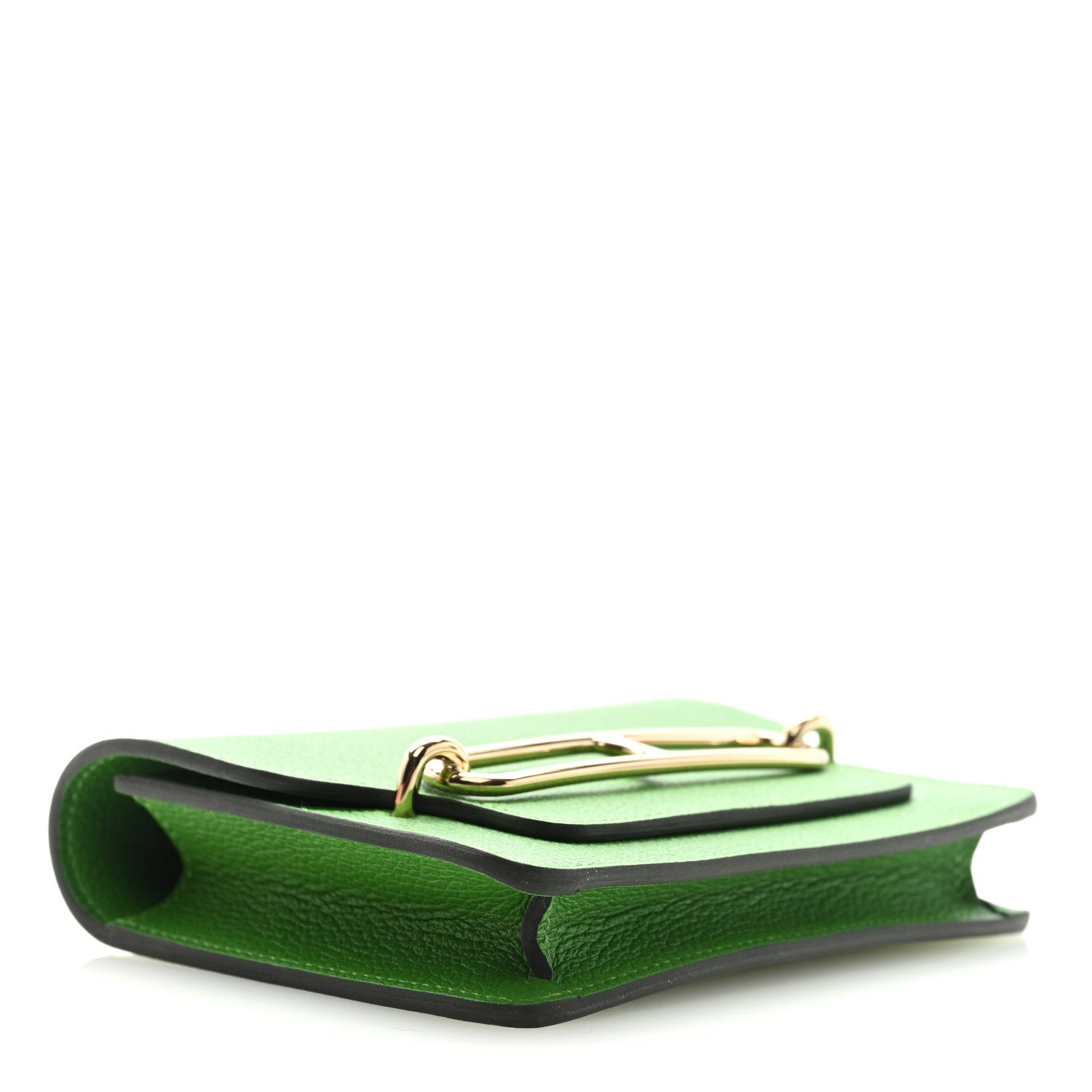 Hermes Evercolor Bi-color Roulis Slim Wallet Vert Yucca Bleu Hydra 5 of 8