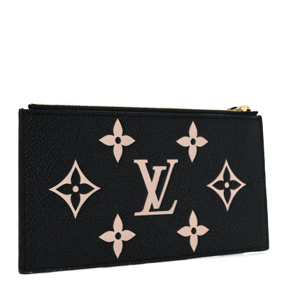 Louis Vuitton Empreinte Monogram Giant Crafty Pochette Felicie Zippered Insert Black 3 of 6