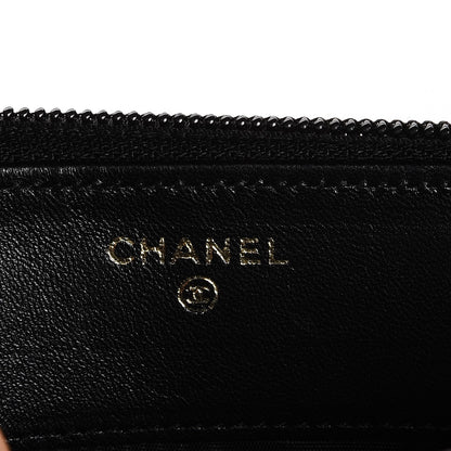 Chanel Caviar Timeless CC Large Gusset Zip Around Wallet Black 6 of 8