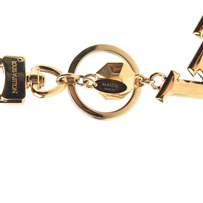 Louis Vuitton LV Facettes Bag Charm Key Holder Gold 3 of 4