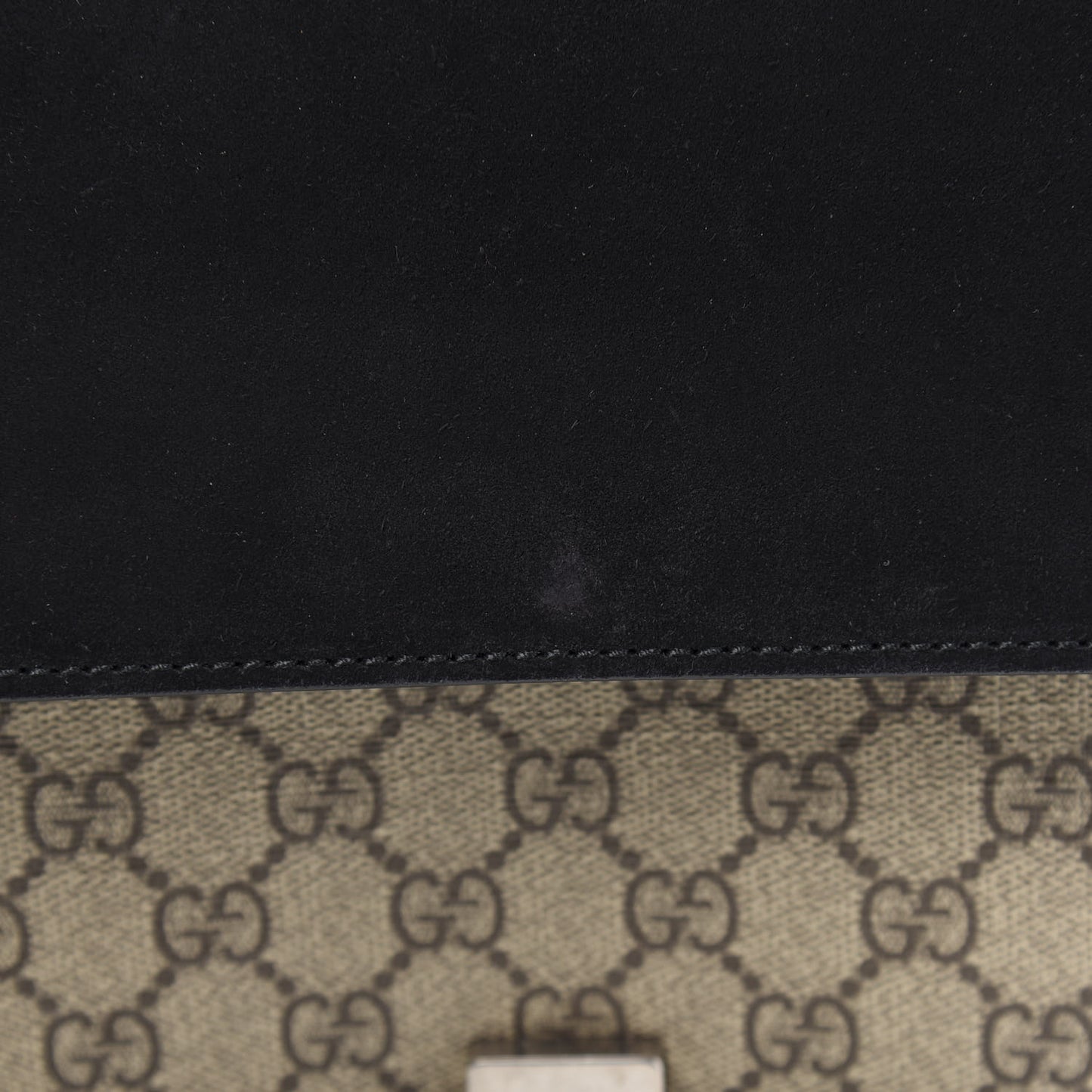 GG Supreme Monogram Medium Dionysus Shoulder Bag Black