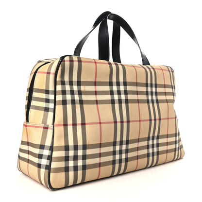 Burberry Canvas House Check Top Handle Bag 3 of 12