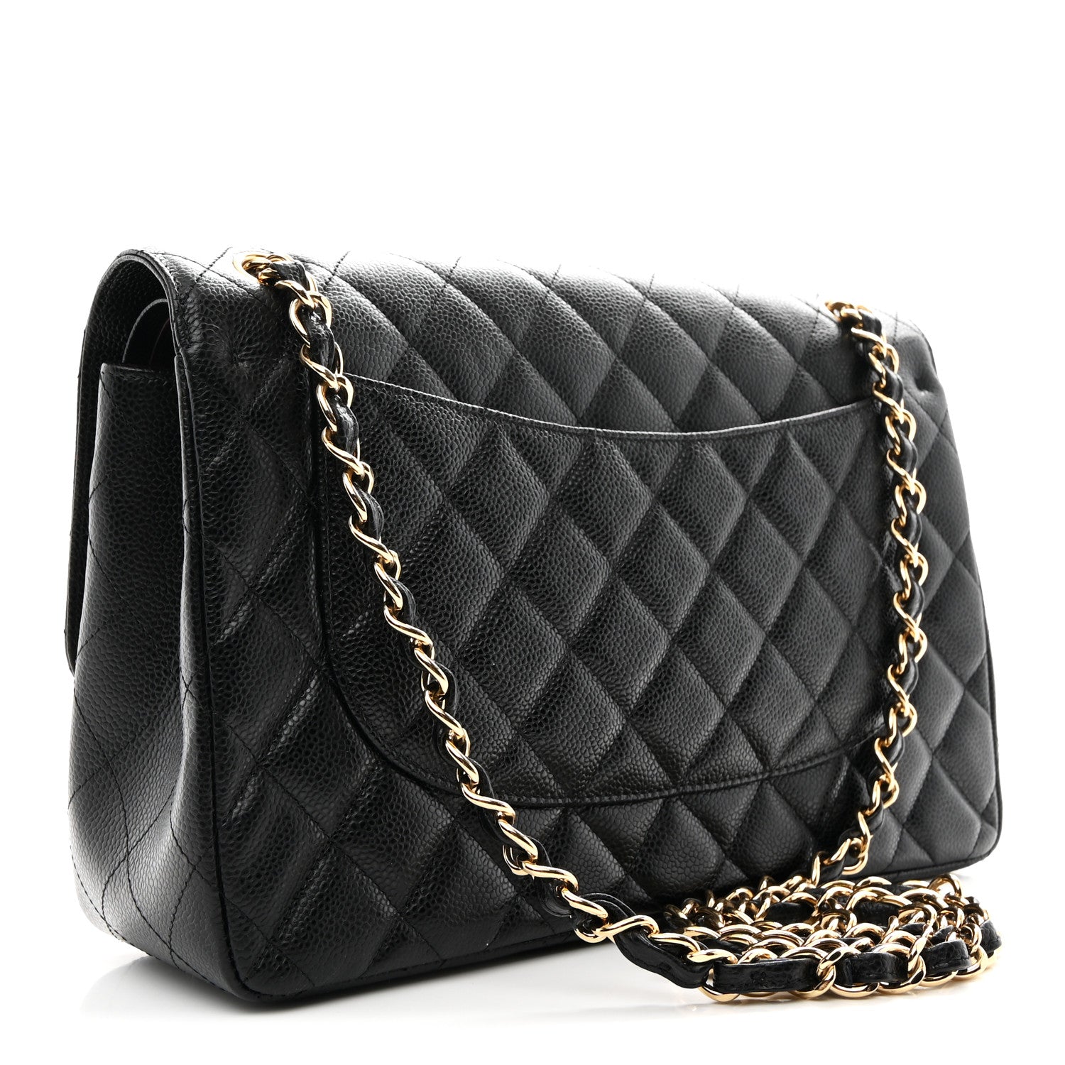 Chanel Caviar Quilted Jumbo Double Flap Black 5 of 19