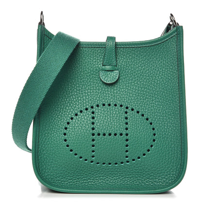 Hermes Taurillon Clemence Evelyne TPM Vert Vertigo 1 of 8