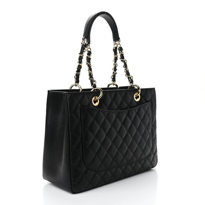 Chanel Caviar Quilted Grand Shopping Tote GST Black 3 of 11