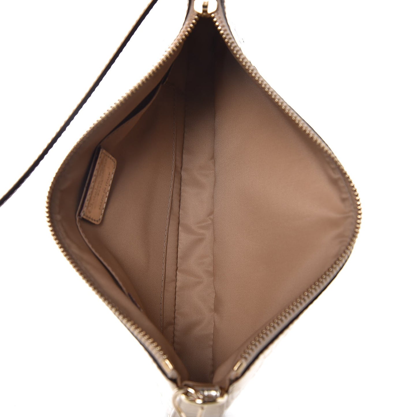 Metallic Patent Monogram Shoulder Bag Light Gold