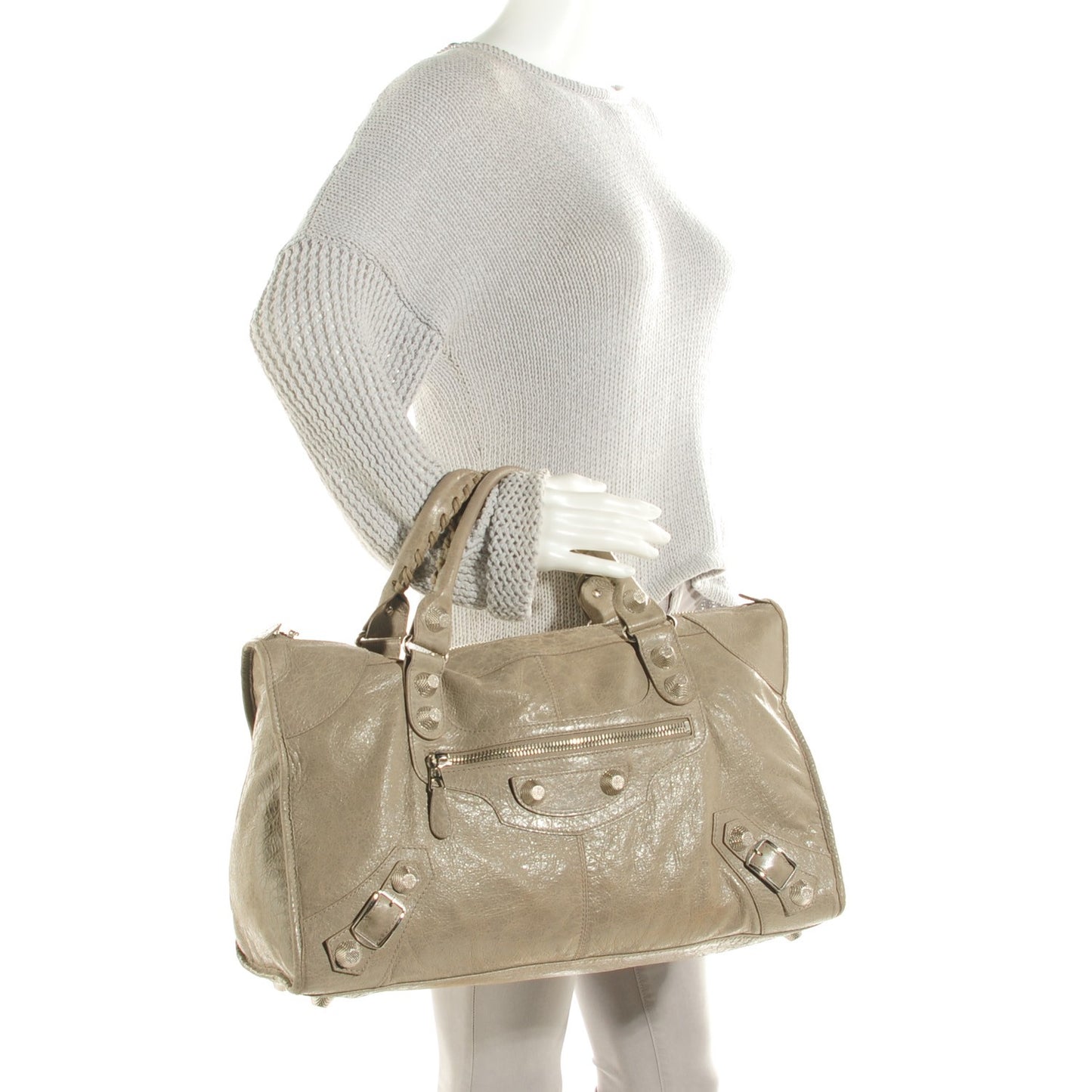 Agneau Giant 21 Silver Hardware Work Papyrus