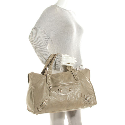 Balenciaga Agneau Giant 21 Silver Hardware Work Papyrus 2 of 10