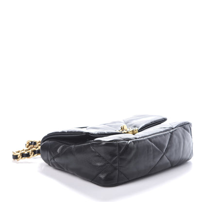 Chanel Goatskin Quilted Medium 19 Flap Black 4 of 9