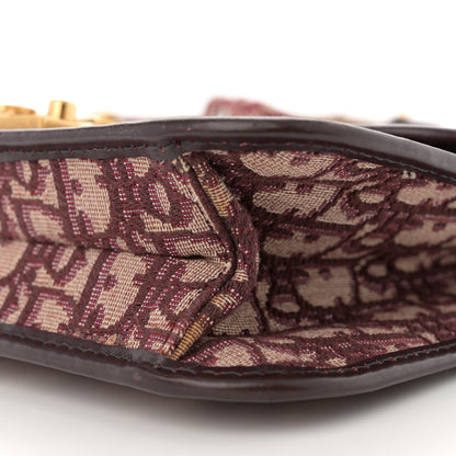 Christian Dior Oblique Dioraddict Flap Bag Burgundy 10 of 13