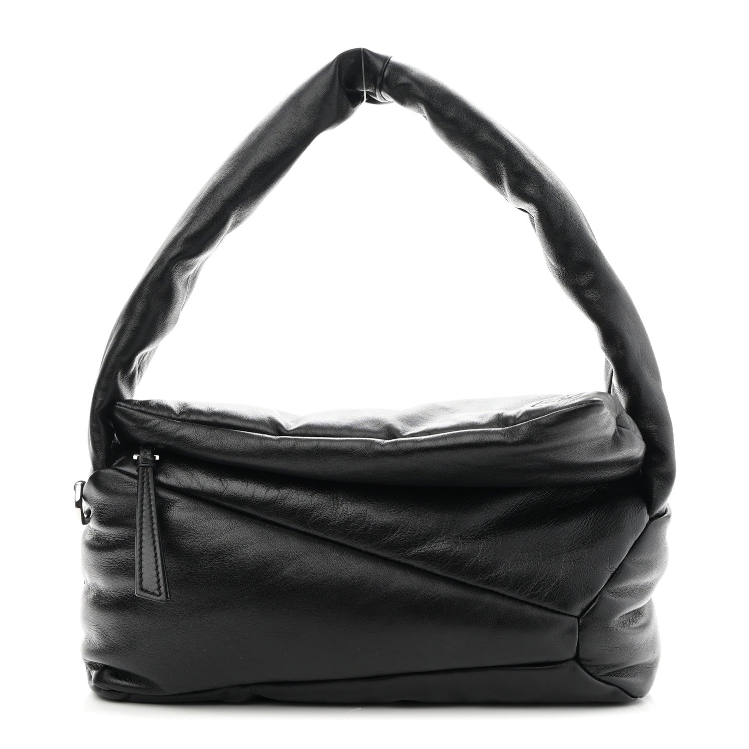 Loewe Shiny Nappa Puffer Puzzle Hobo Black 1 of 8
