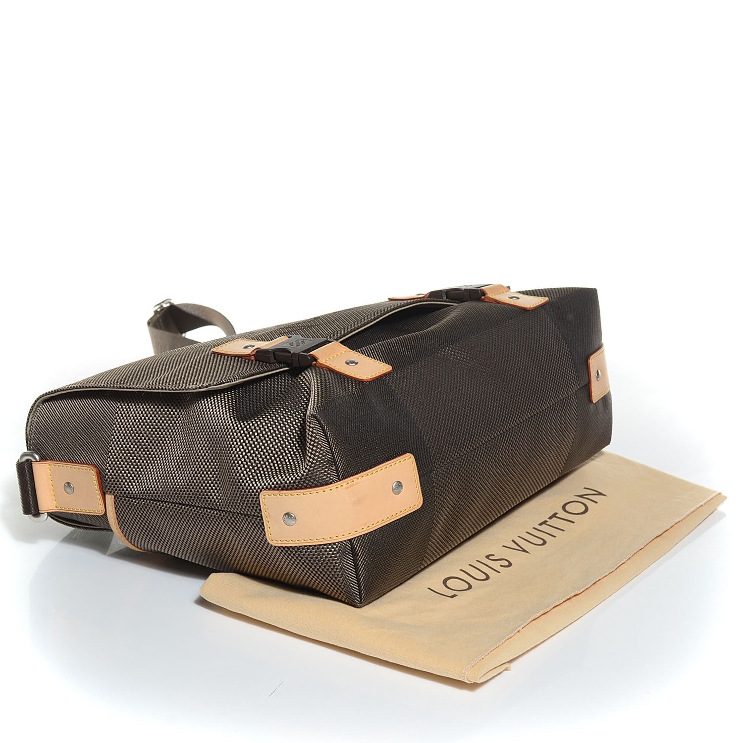 Louis Vuitton Damier Geant Loop Messenger Bag Terre 4 of 7