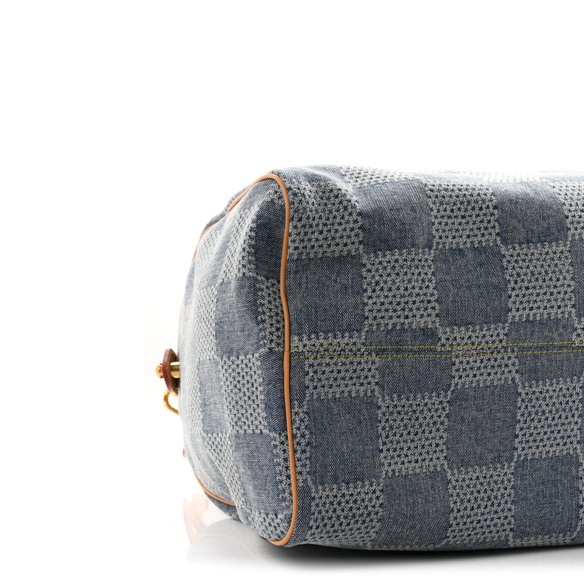Louis Vuitton Damier Denim 3D Speedy Bandouliere 40 Bleu 7 of 9