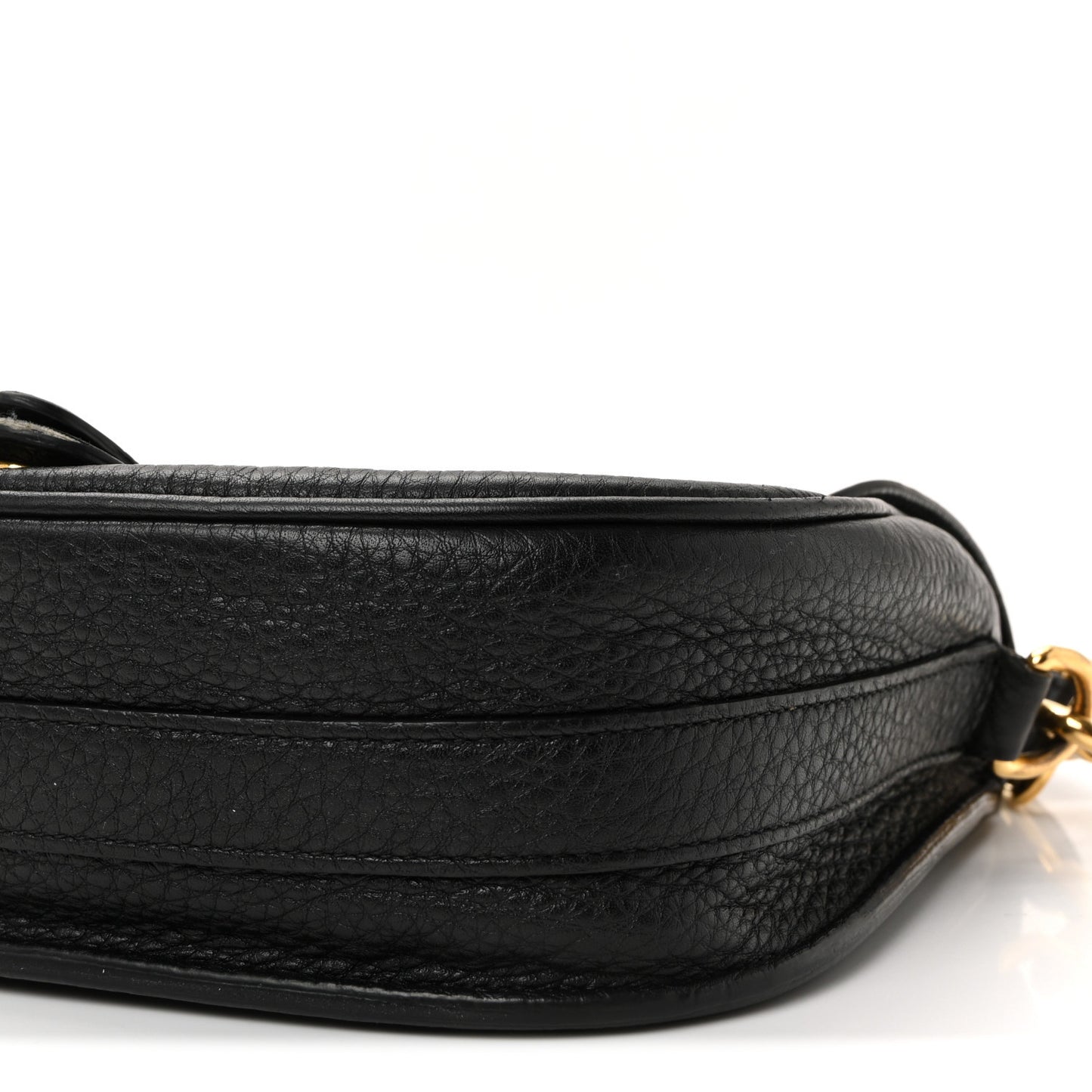 Grained Calfskin Medium Bobby Flap Black