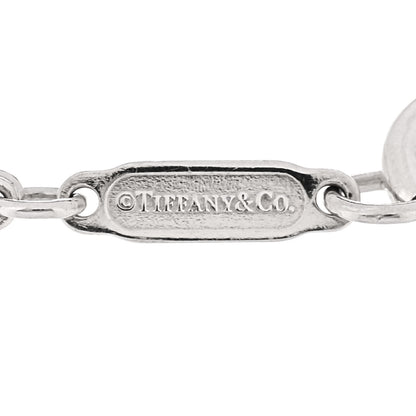 Tiffany Sterling Silver Enamel Infinity Bracelet Blue 4 of 5