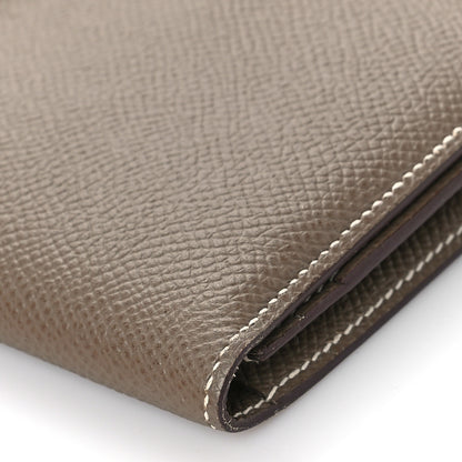 Hermes Epsom Bearn Gusset Wallet Etoupe 8 of 10