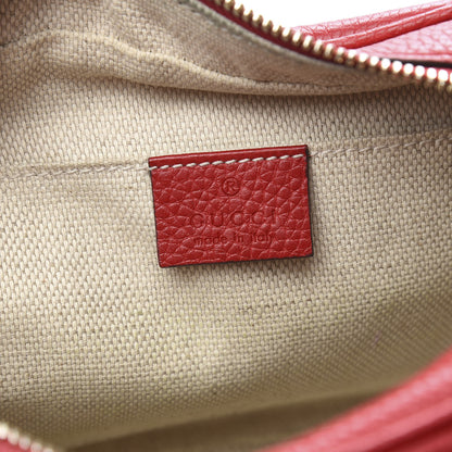 Gucci Pebbled Calfskin Small Soho Disco Bag Vibrant Red 6 of 11