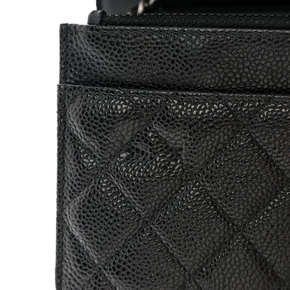 Chanel Caviar Quilted Boy Wallet On Chain WOC Black 12 of 14