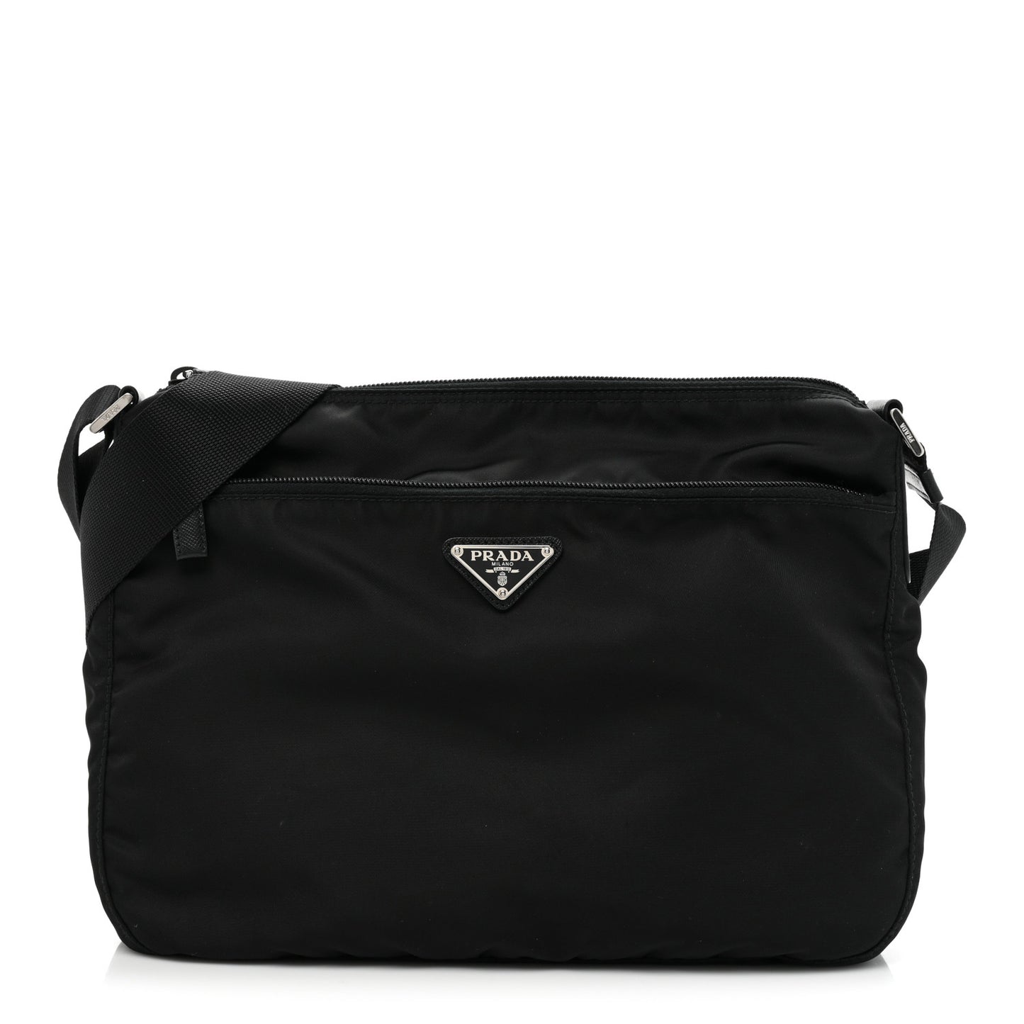 Tessuto Nylon Messenger Bag Black