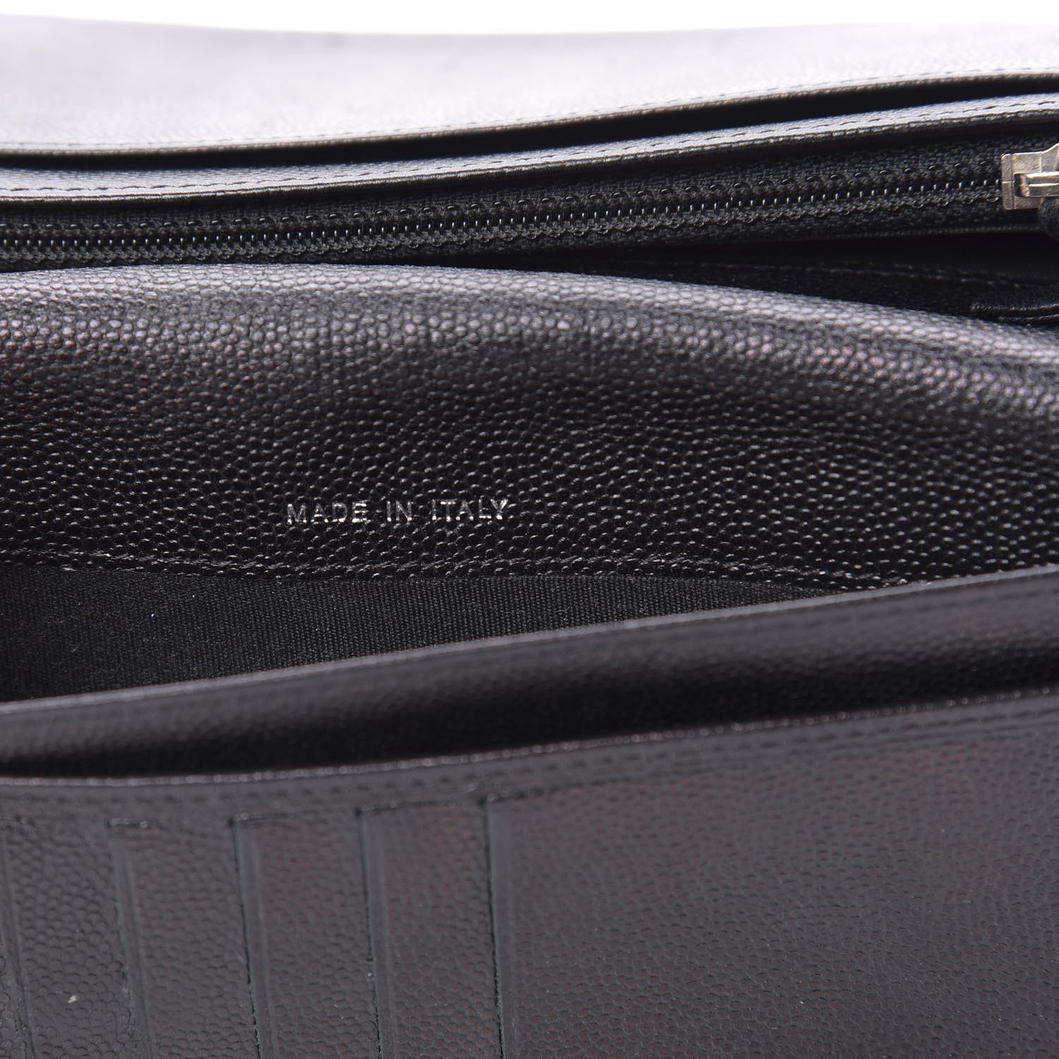 Chanel Caviar Sevruga Yen Wallet Black 7 of 12