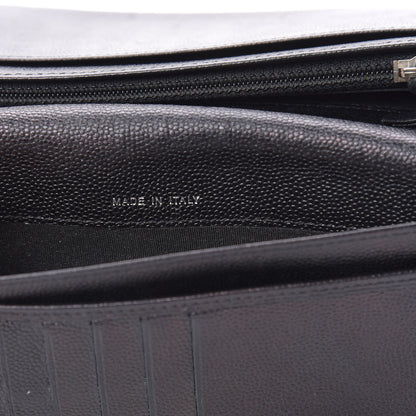 Chanel Caviar Sevruga Yen Wallet Black 7 of 12