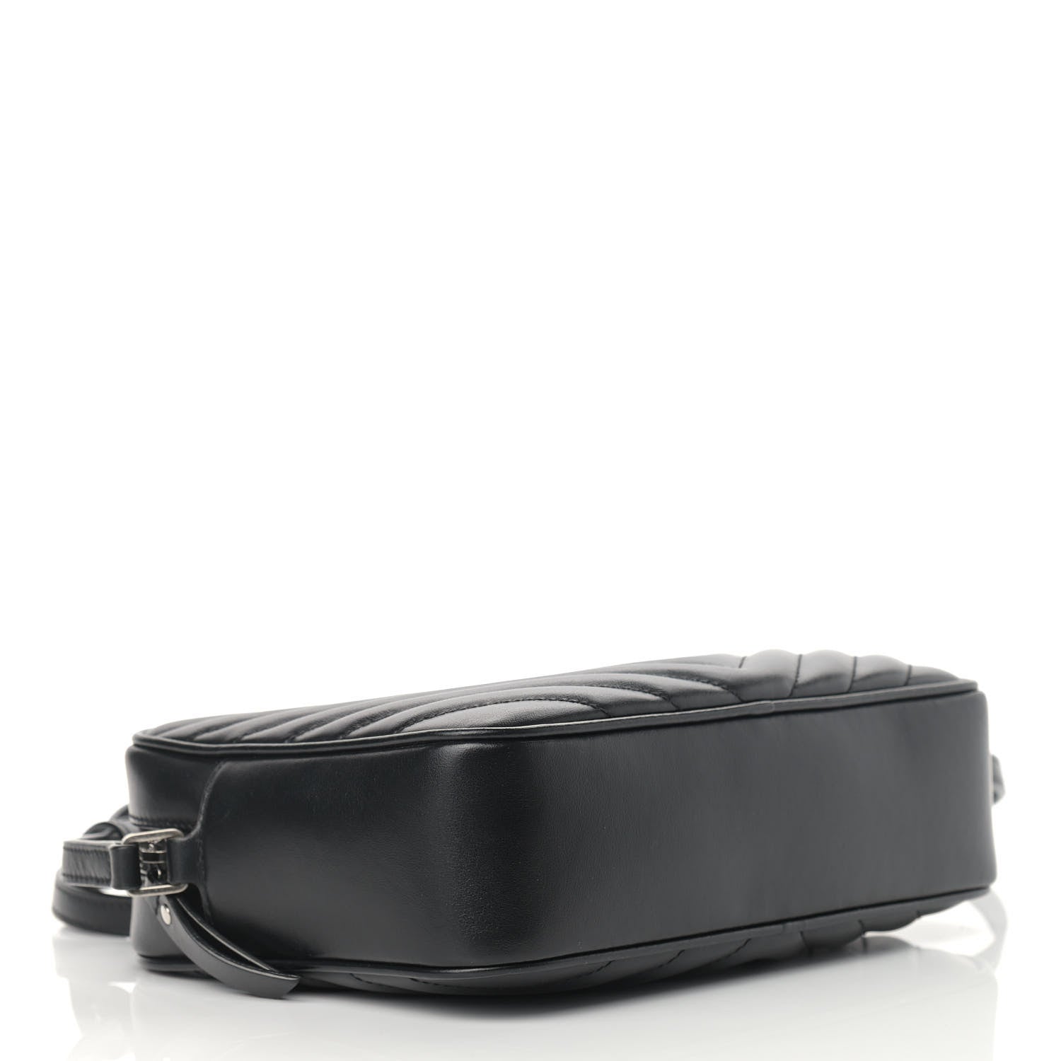 Saint Laurent Calfskin Matelasse Monogram Lou Camera Bag Black 4 of 12
