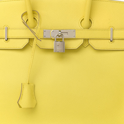Hermes Epsom Birkin 35 Lime 8 of 12