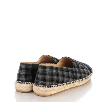 Chanel Flannel CC Espadrilles 41 Grey Black 4 of 8