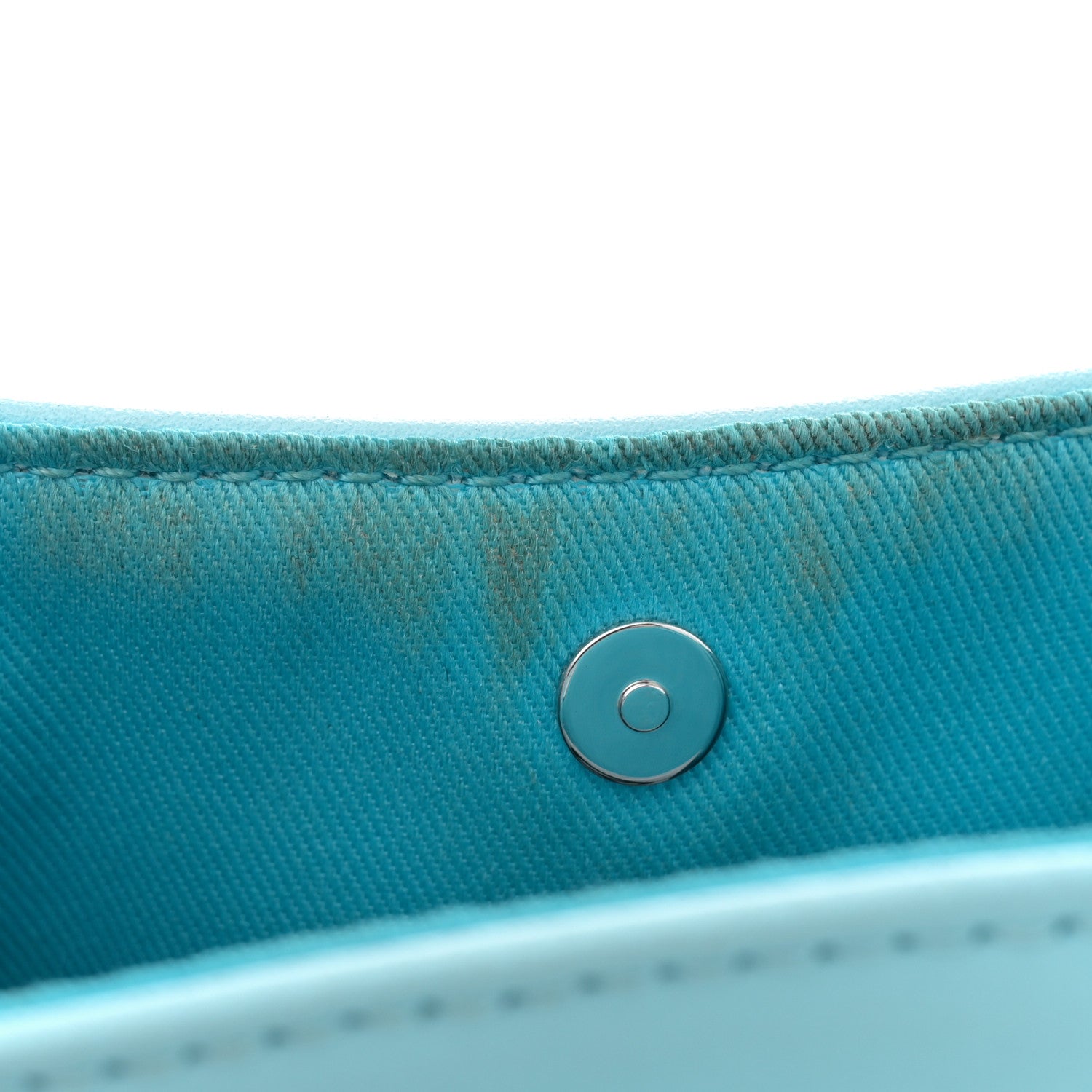 Telfar Vegan Leather Small Shopping Bag Pool Blue 10 of 11