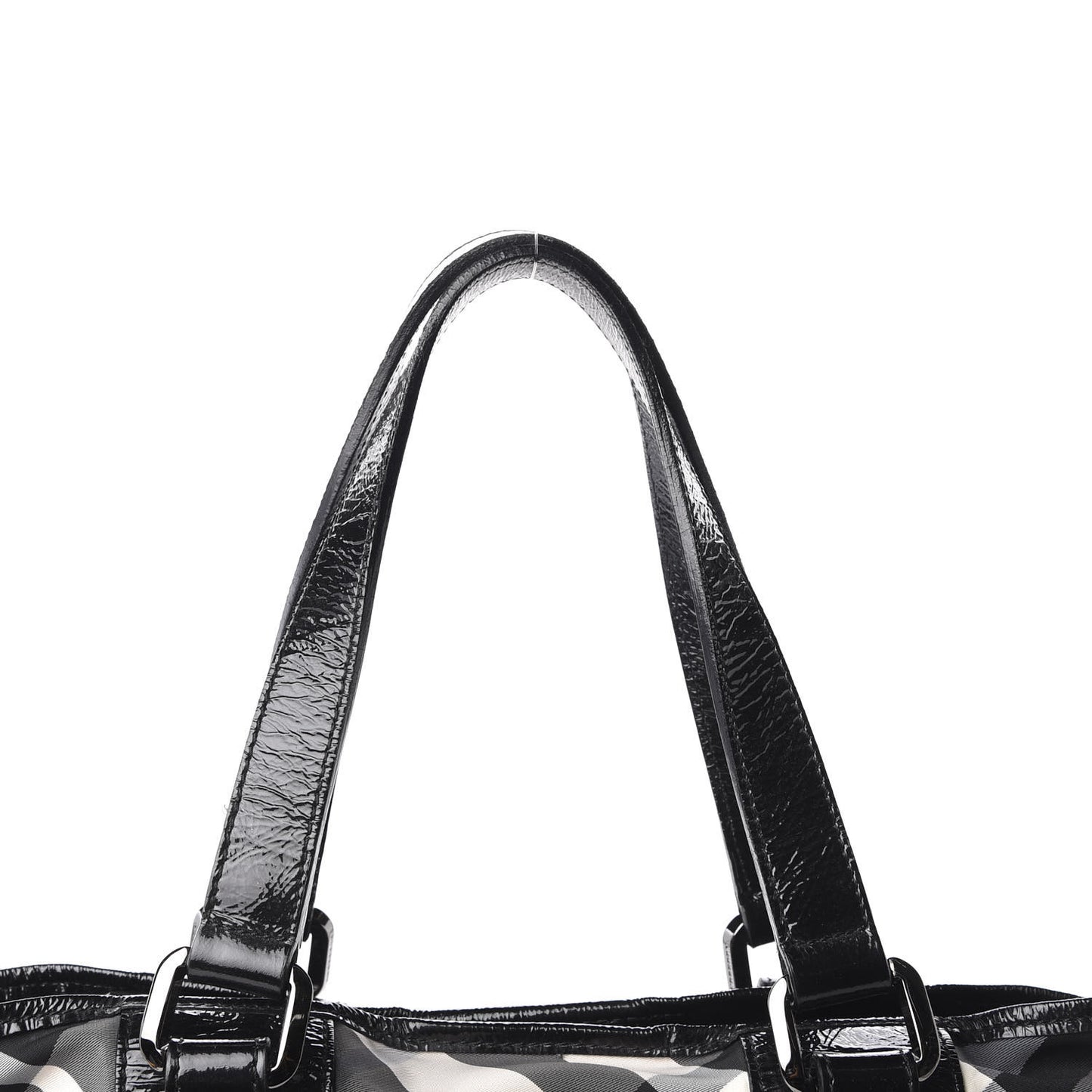 Nylon Beat Check Small Victoria Tote Black