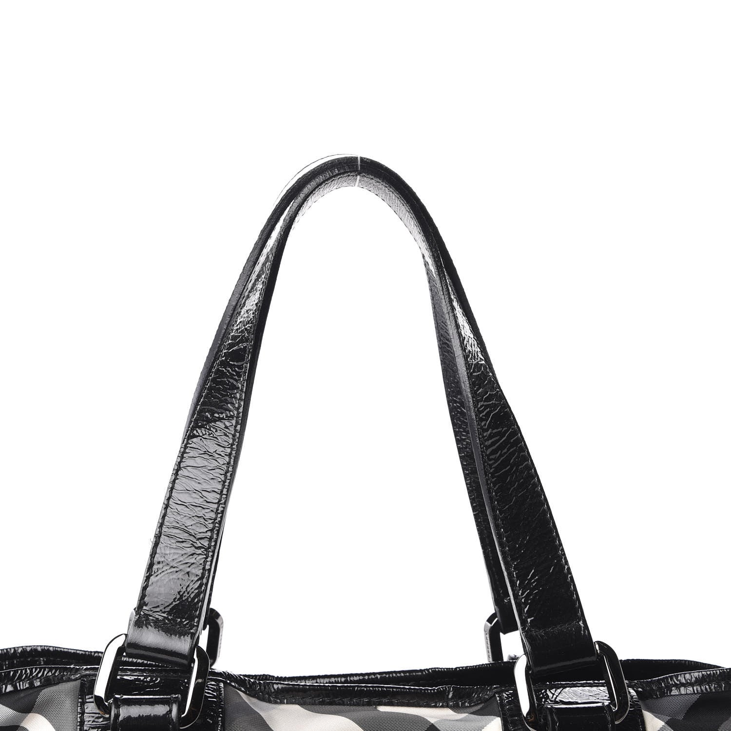 Burberry Nylon Beat Check Small Victoria Tote Black 9 of 12