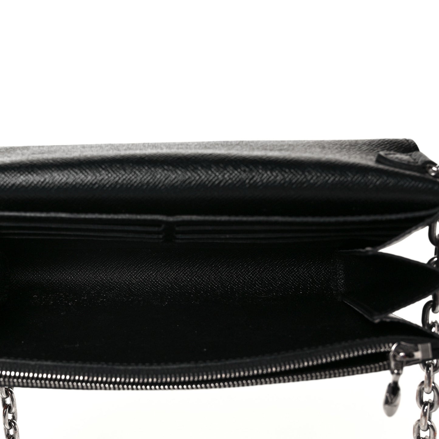 Epi Twist Chain Wallet Black
