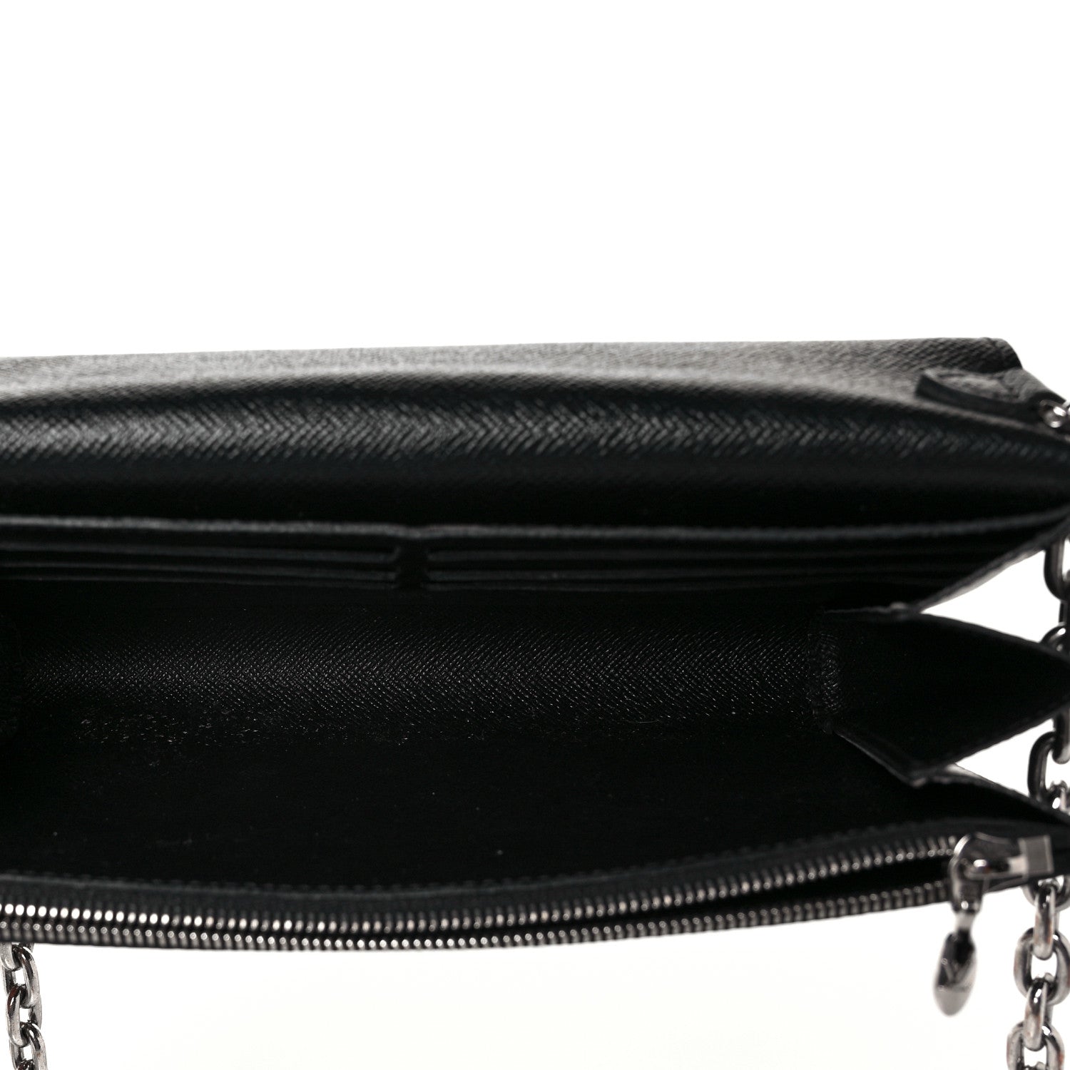 Louis Vuitton Epi Twist Chain Wallet Black 5 of 8