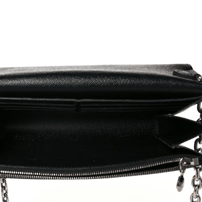 Louis Vuitton Epi Twist Chain Wallet Black 5 of 8
