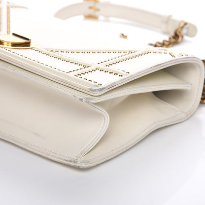 Christian Dior Lambskin Studded Medium Diorama Flap Bag Latte 23 of 24