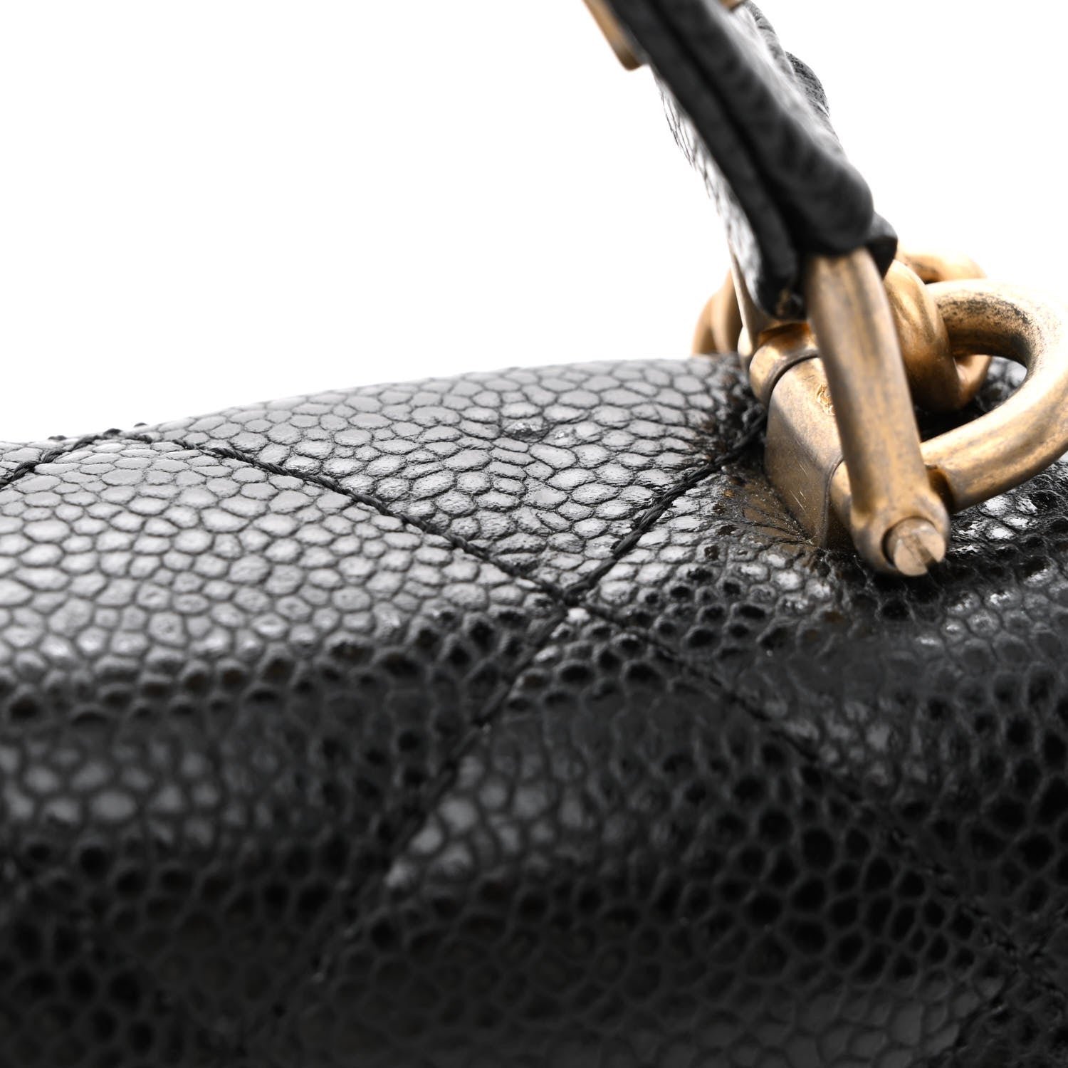 Chanel Caviar Mini Carry Around Flap Bag Black 11 of 11