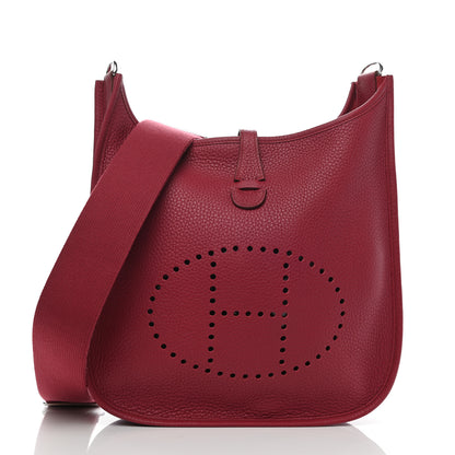 Hermes Taurillon Clemence Evelyne III PM Rubis 1 of 9