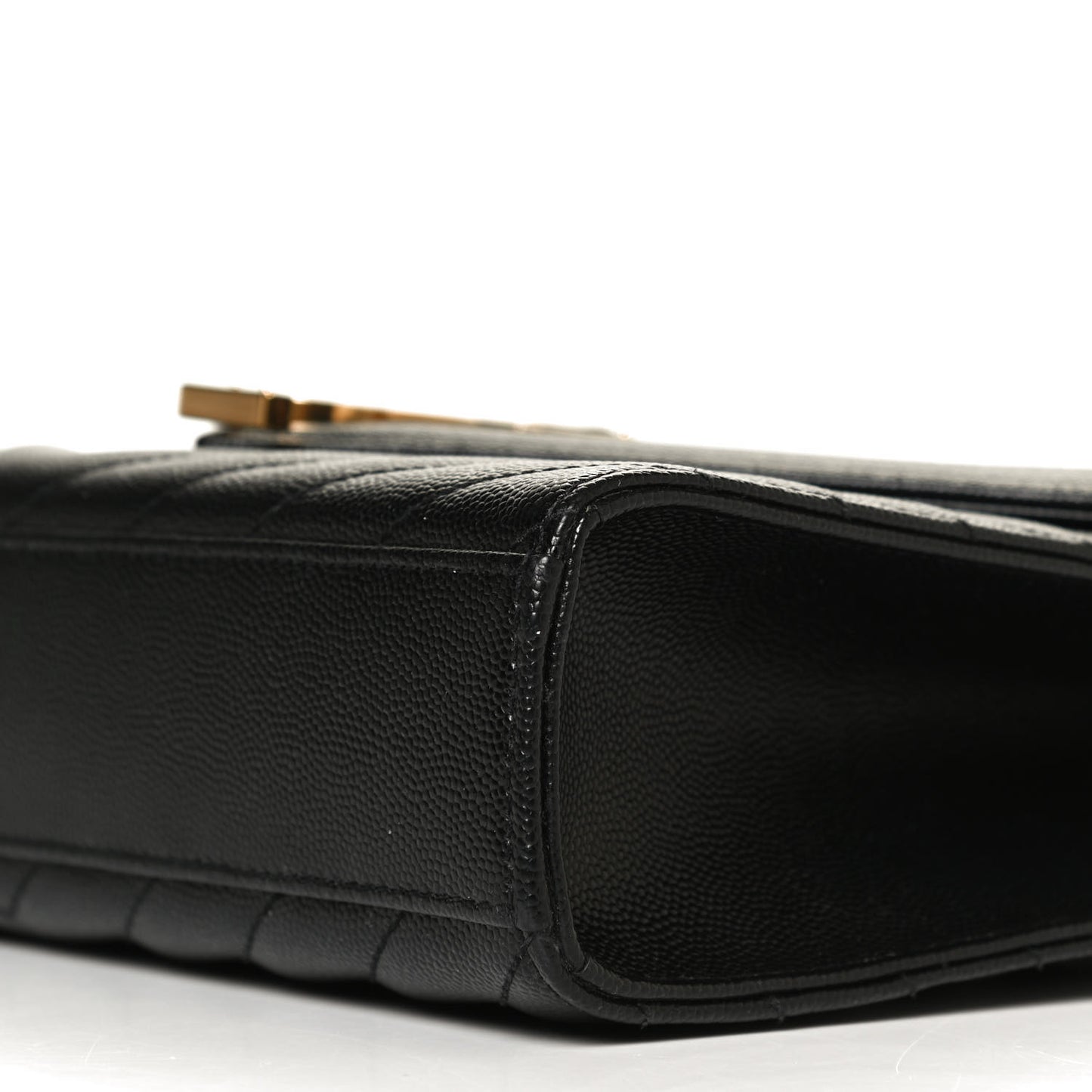 Grain De Poudre Matelasse Chevron Medium Monogram Satchel Black