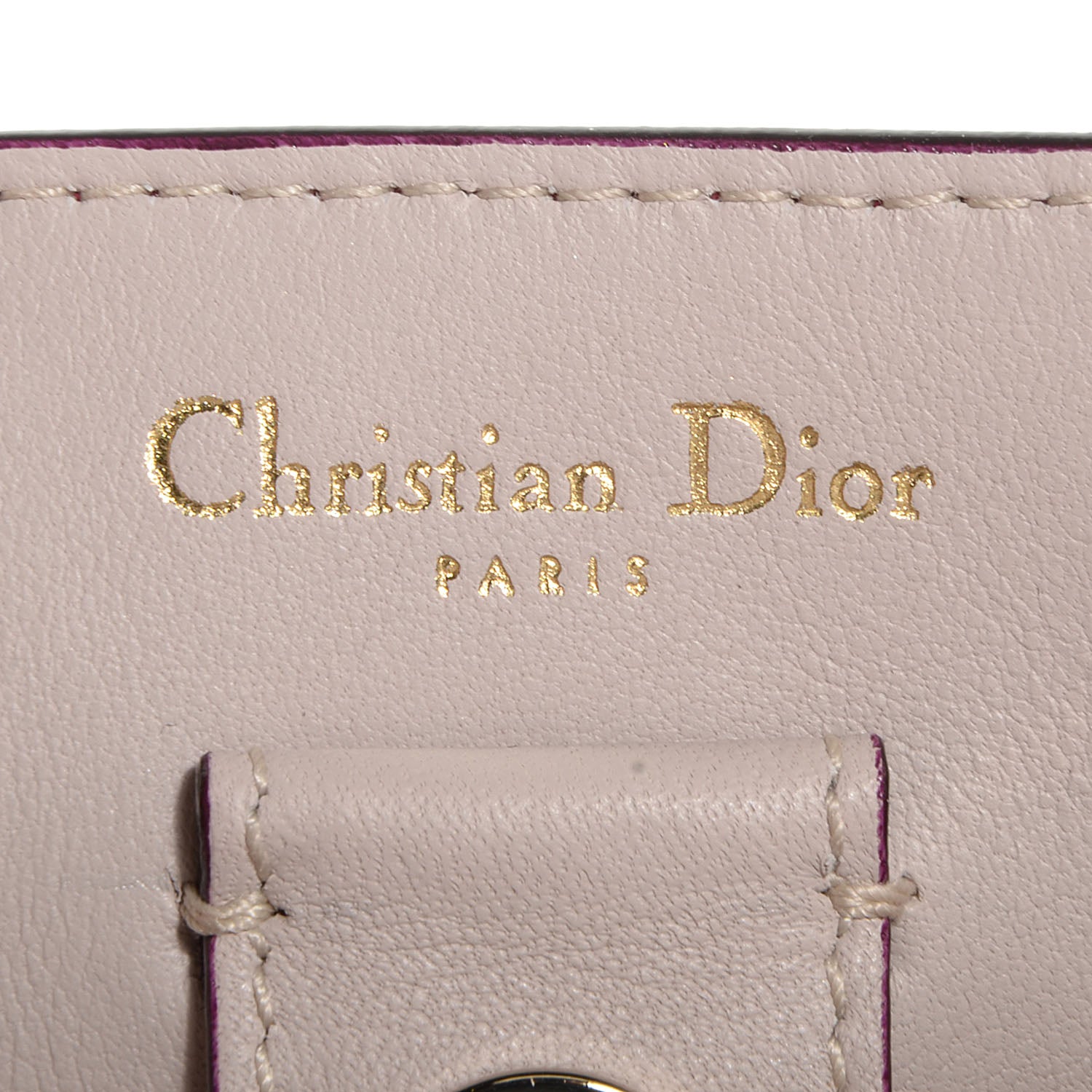 Christian Dior Calfskin Small Diorissimo Tote Fuchsia 7 of 11