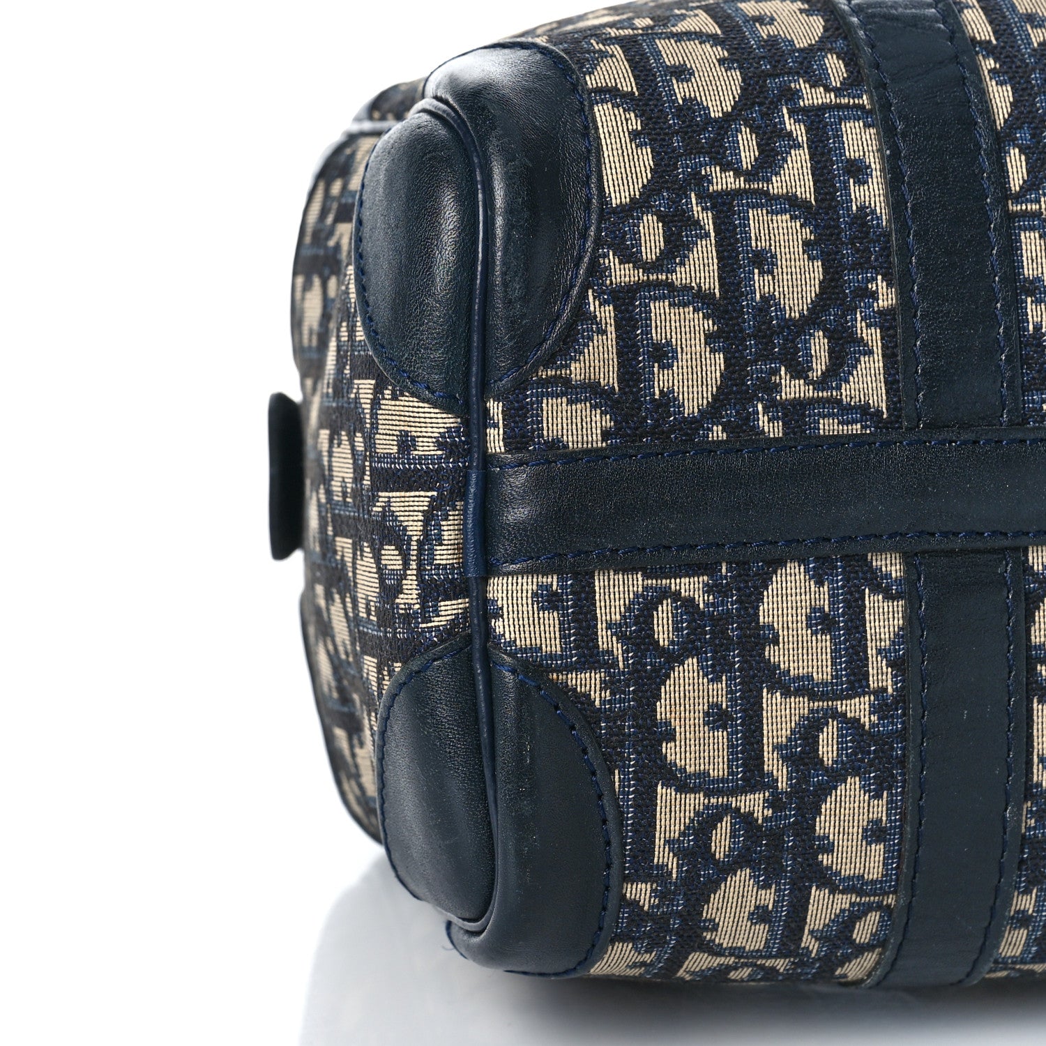 Christian Dior Monogram Boston Navy Blue 6 of 15