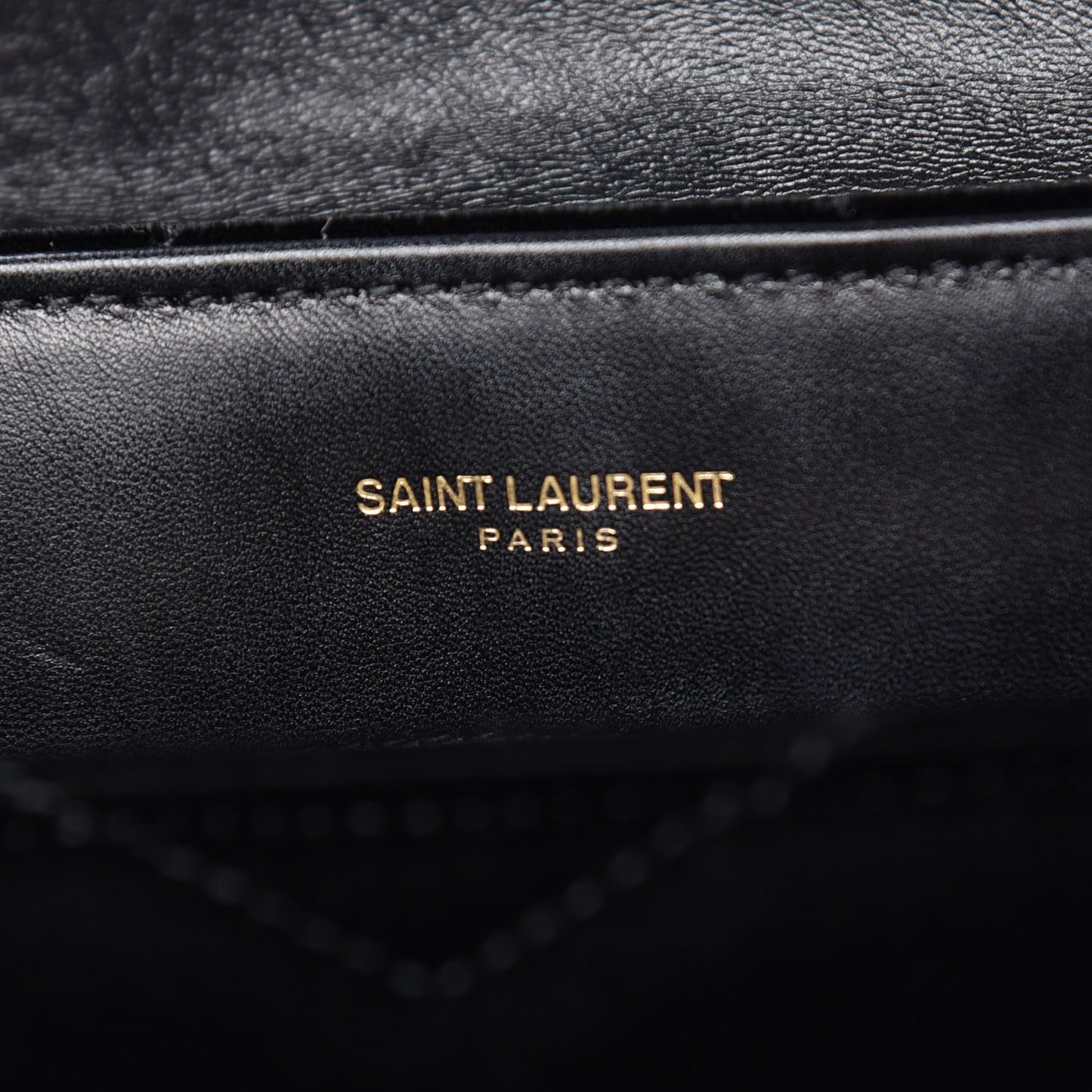Velvet Y Quilted Monogram Small Loulou Chain Satchel Black