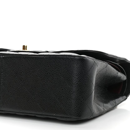 Chanel Caviar Quilted Jumbo Double Flap Black 8 of 9