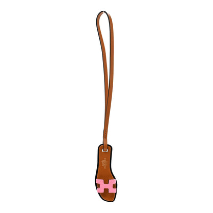 Hermes Epsom Butler Calfskin Hunter Oran Nano Bag Charm Rose Confetti Sable 1 of 5