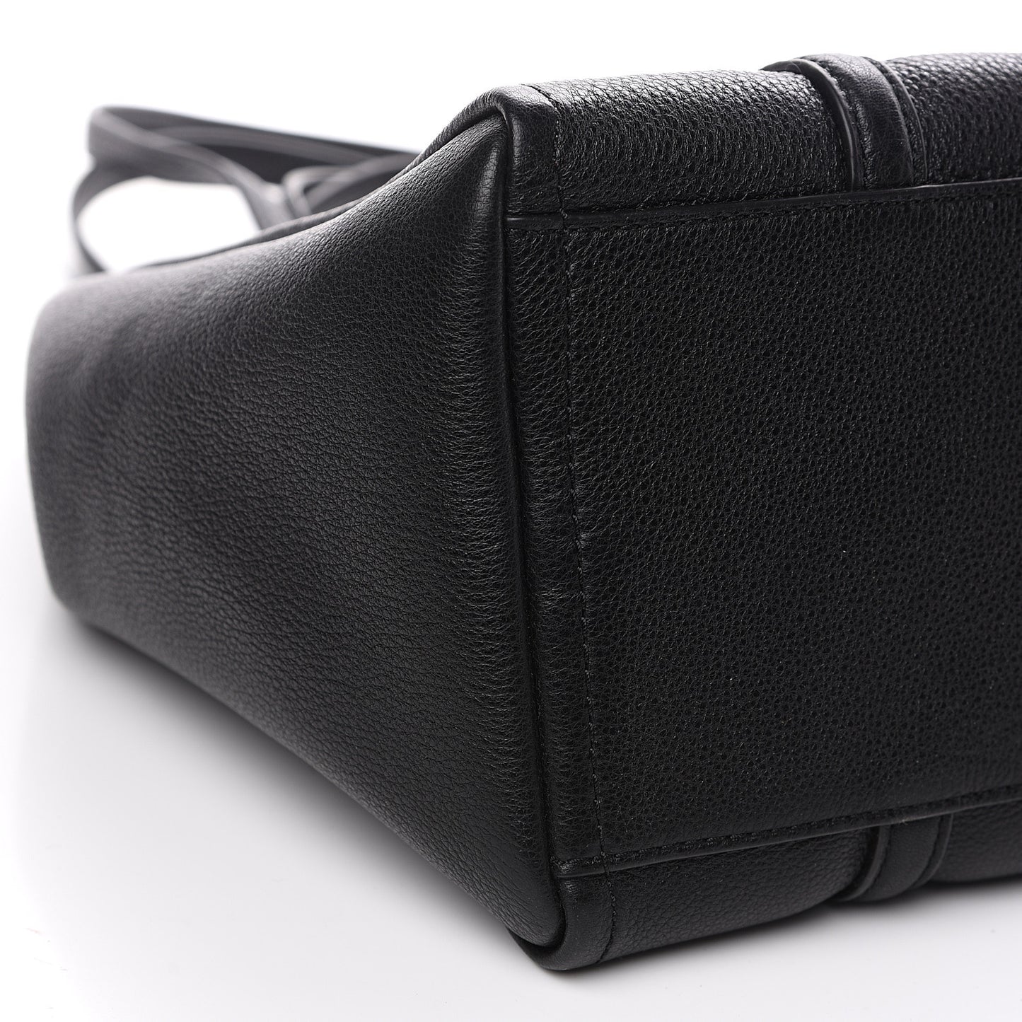 Grained Calfskin The Tag Tote Black