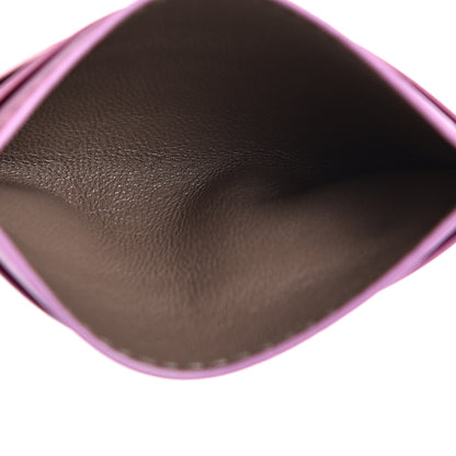 Bottega Veneta Nappa Intrecciato Woven Card Holder Pink Purple 4 of 7