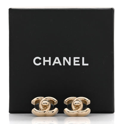 Chanel CC Turnlock Clip On Earrings Gold 5 of 5