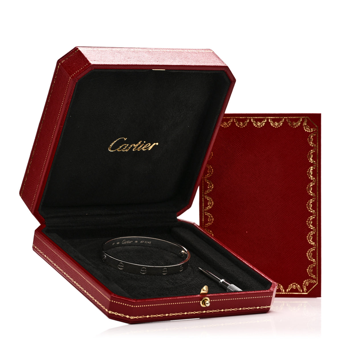 Cartier 18K White Gold LOVE Bracelet 17 10 of 10