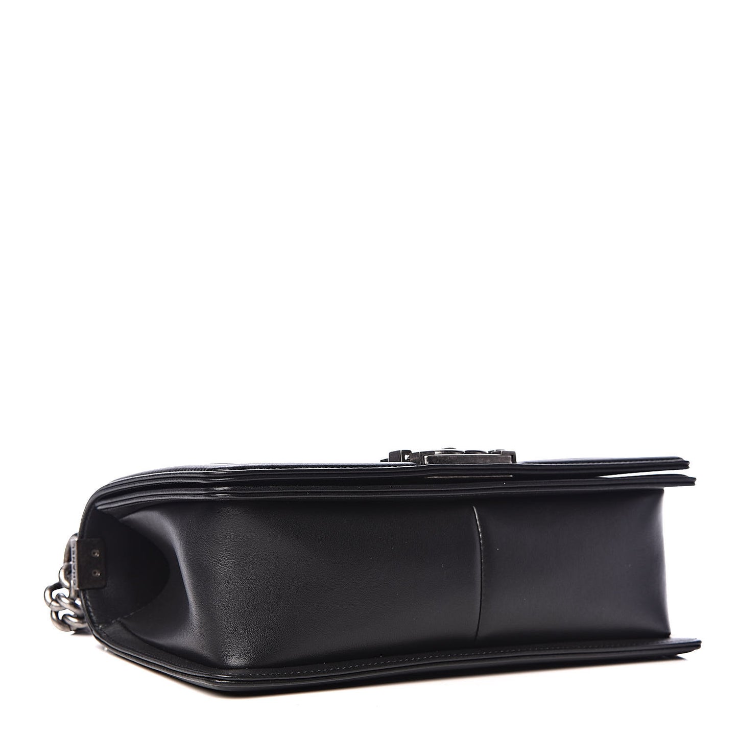 Calfskin Quilted Medium Boy Flap Black