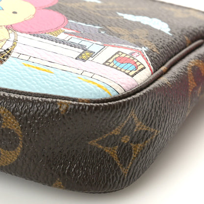 Louis Vuitton Monogram 2022 Christmas Animation Seoul Mini Pochette Accessories Fuchsia 10 of 10